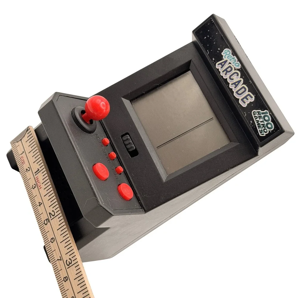 Retro Arcade Mini Handheld Console 100 Retro Games Black Red Portable Video Game